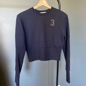 Sporty crop sweatshirt